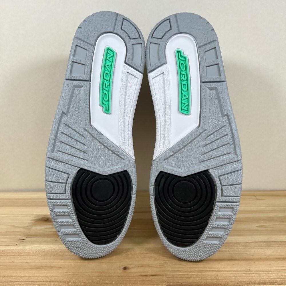 Air Jordan 3 Retro Mens 11 Nike basketball streetwear shoes Green Glow Black NEW - Picture 8 of 12